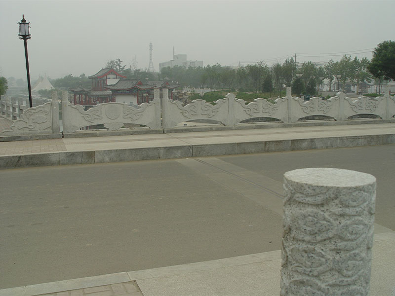 河道創意石欄板